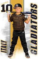 Gladiator Tball poster template