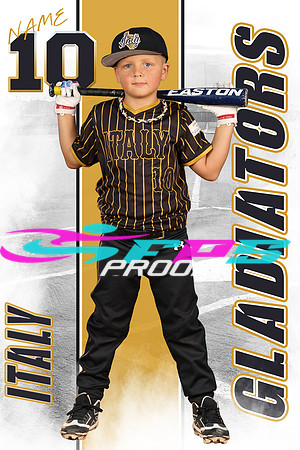 Gladiator Tball poster template