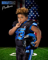 A Football Panther American flag Digital Background Sample