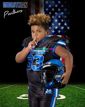 A Football Panther American flag Digital Background Sample