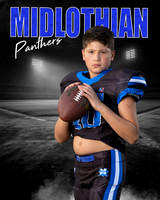 A Football Midl Night Field Digital Background Sample