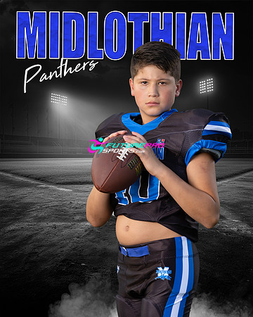A Football Midl Night Field Digital Background Sample