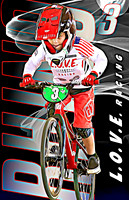 Poster Template with cartoon effect with name and team name