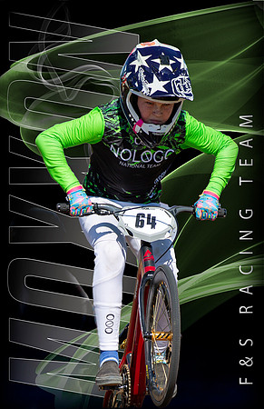 Poster template with name and team name no effect