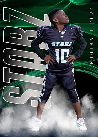 STARZ Picuture black and green blue uniform
