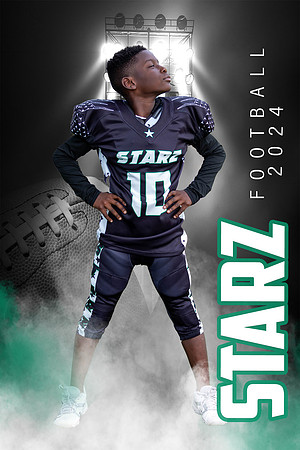 STARZ Picture temp Blue uniform White starz 5x7 black